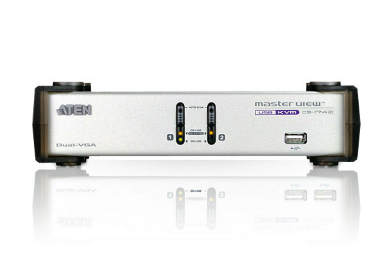 ATEN MasterView CS-1742 - KVM / audio / USB switch - CS1742