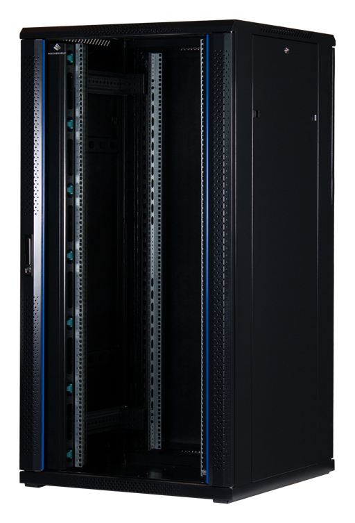 Rockstable 32U 19" Armoire de serveur en verre trempé autoportante
