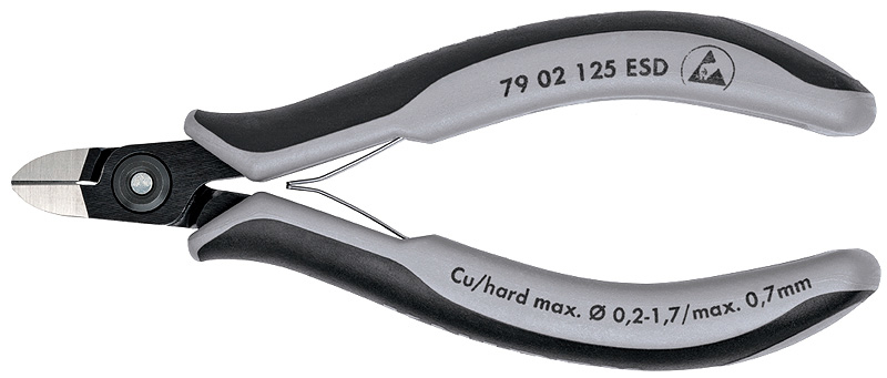 KNIPEX 79 02 125 Pince coupante latérale ESD - 12,5 cm - 61 g