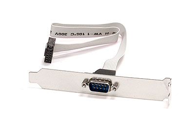 SuperMicro CBL-0010L - Panneau de commande série - DB-9 (M) - 26cm