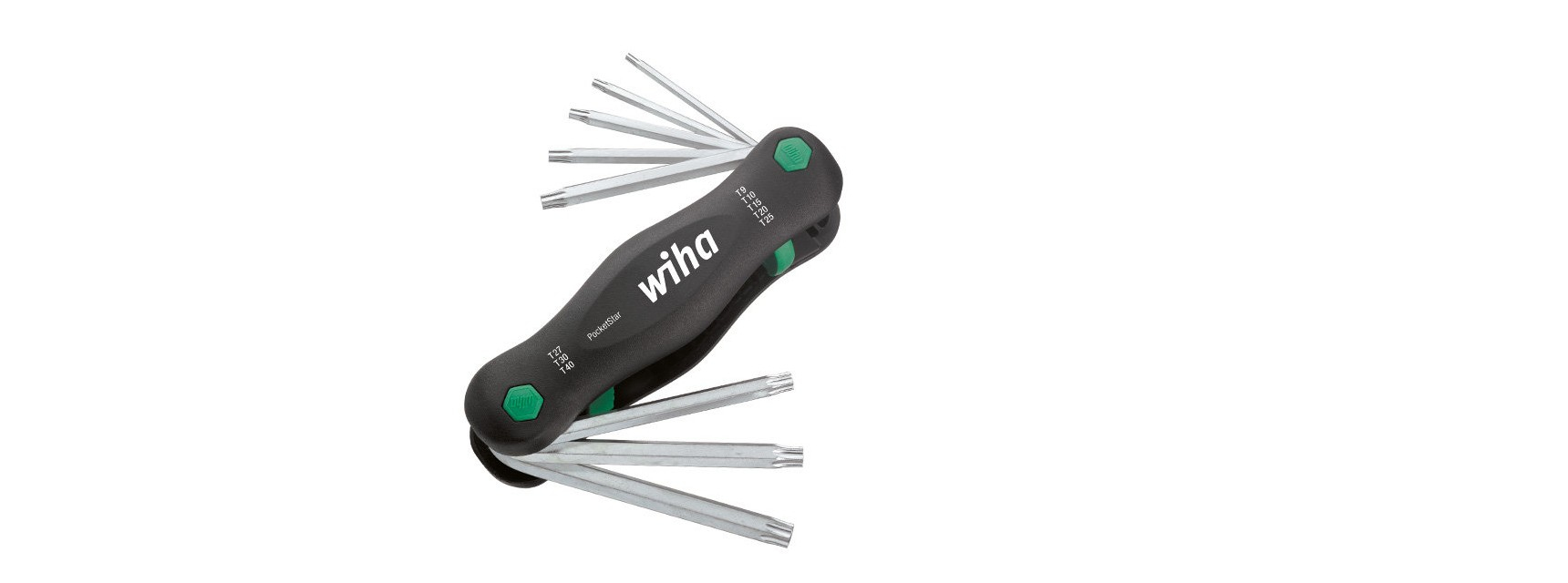 Outil multifonction Wiha PocketStar, 12 cm, fibre de verre, noir/vert