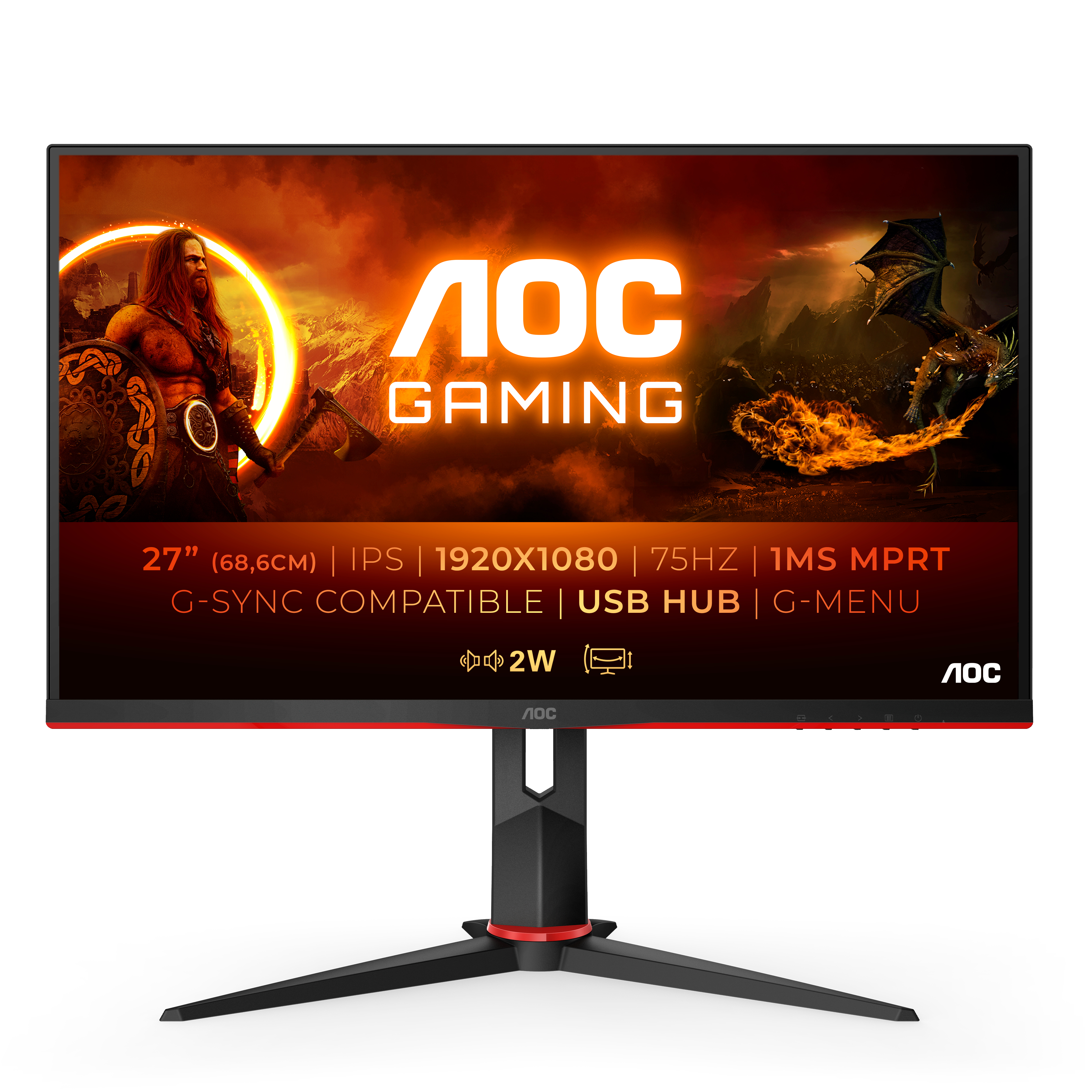 AOC 27G2U5/BK - LED monitor - 27" - 27G2U5/BK