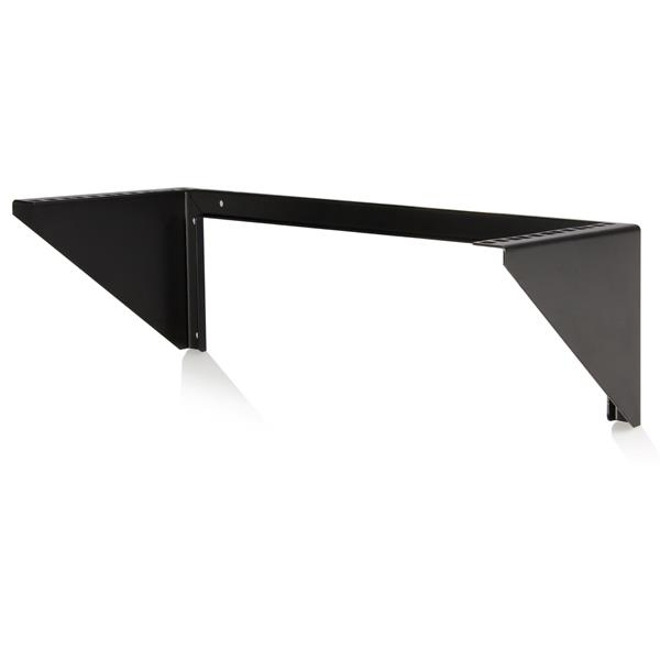 StarTech 4 HE 19 inch Vertical Wall Mount Rack Bracket Made of Steel - Black Bracket - 4U - RK419WALLV