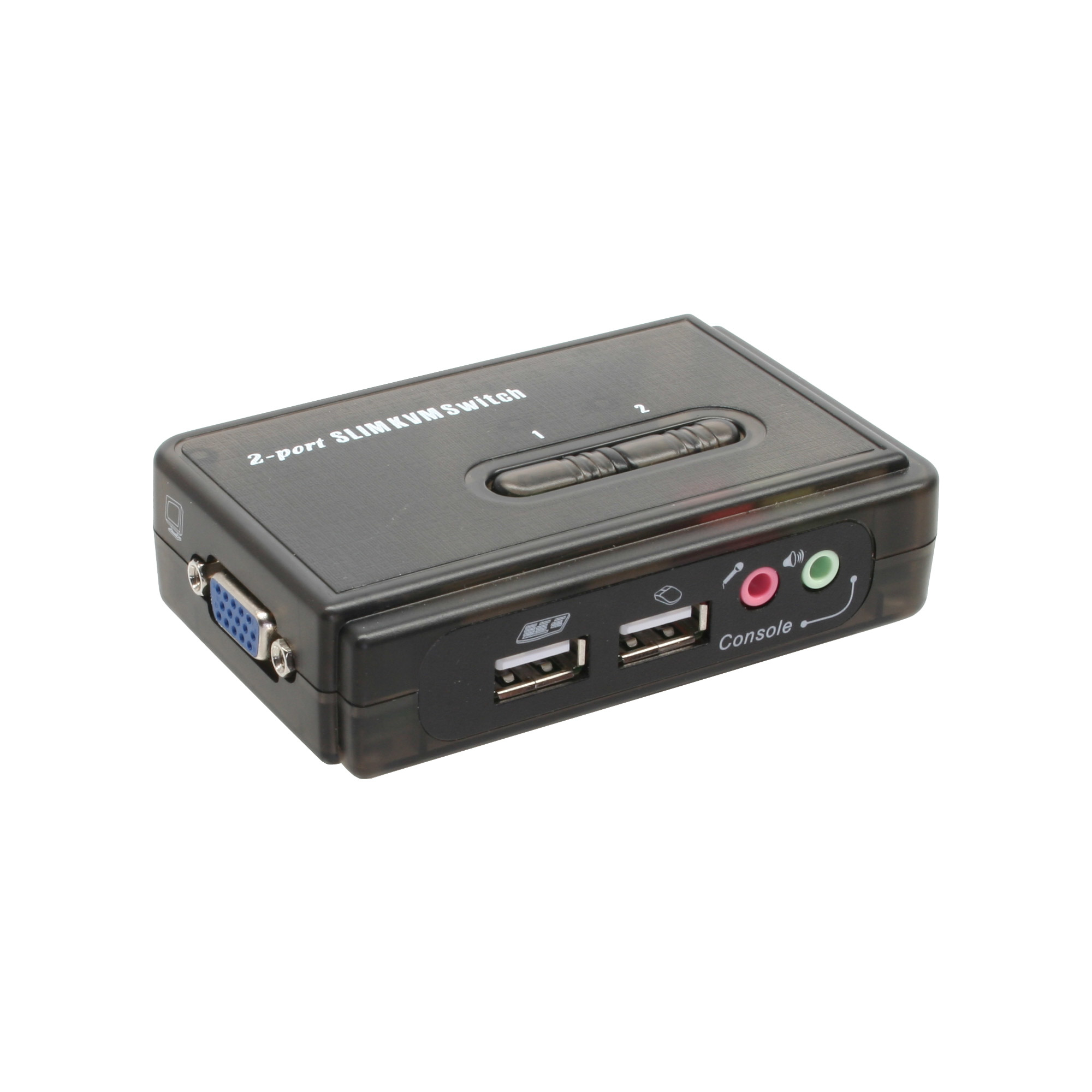Commutateur KVM 2 ports en ligne avec audio USB