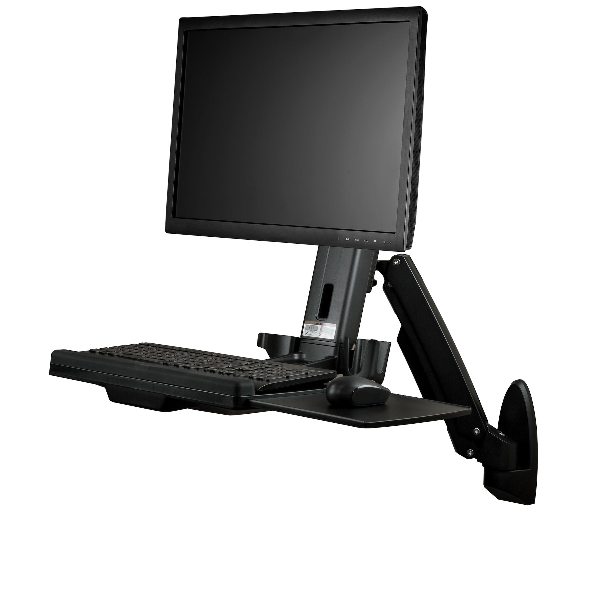 StarTech Wall-Mounted Sit-Stand Desk Single Monitor - WALLSTS1