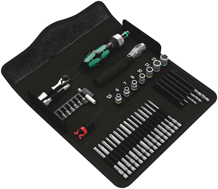 Wera 05135939001 - Visserie hexagonale (métrique), cruciforme, Pozidriv, Torx - PH 1, PH 2, PH 3 - PZ 1, PZ 2, PZ 3 - 3, 4, 5 mm - TX10, TX15, TX20, TX25, TX30 - DVE - GS