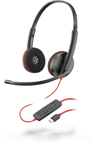 Poly - Blackwire C3220 Câble USB-C Casque Noir