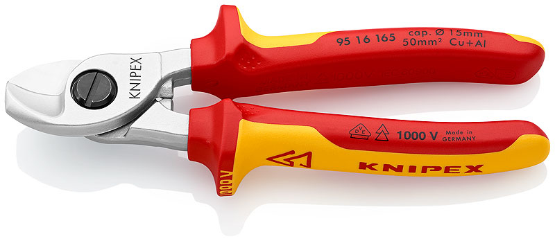 KNIPEX 95 16 165 Coupe-câbles isolés 165 mm