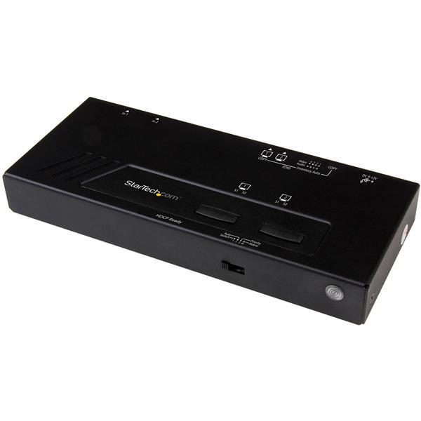StarTech.com 2x2 HDMI Matrix Switch - 4K with Fast Switching & Auto-sensing - Video/Audio-Schalter - 2 x HDMI - Desktop (VS222HD4K) - VS222HD4K