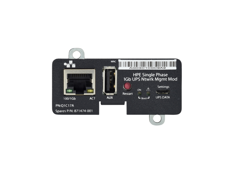 HPE Q1C17A Noir Métallisé 66 x 29 x 131,1 mm 2 kg