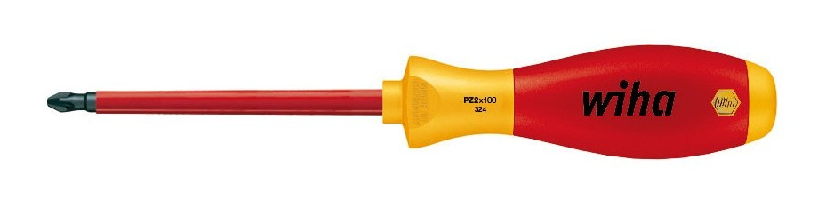 Tournevis Wiha 324, 21,8 cm, rouge/jaune