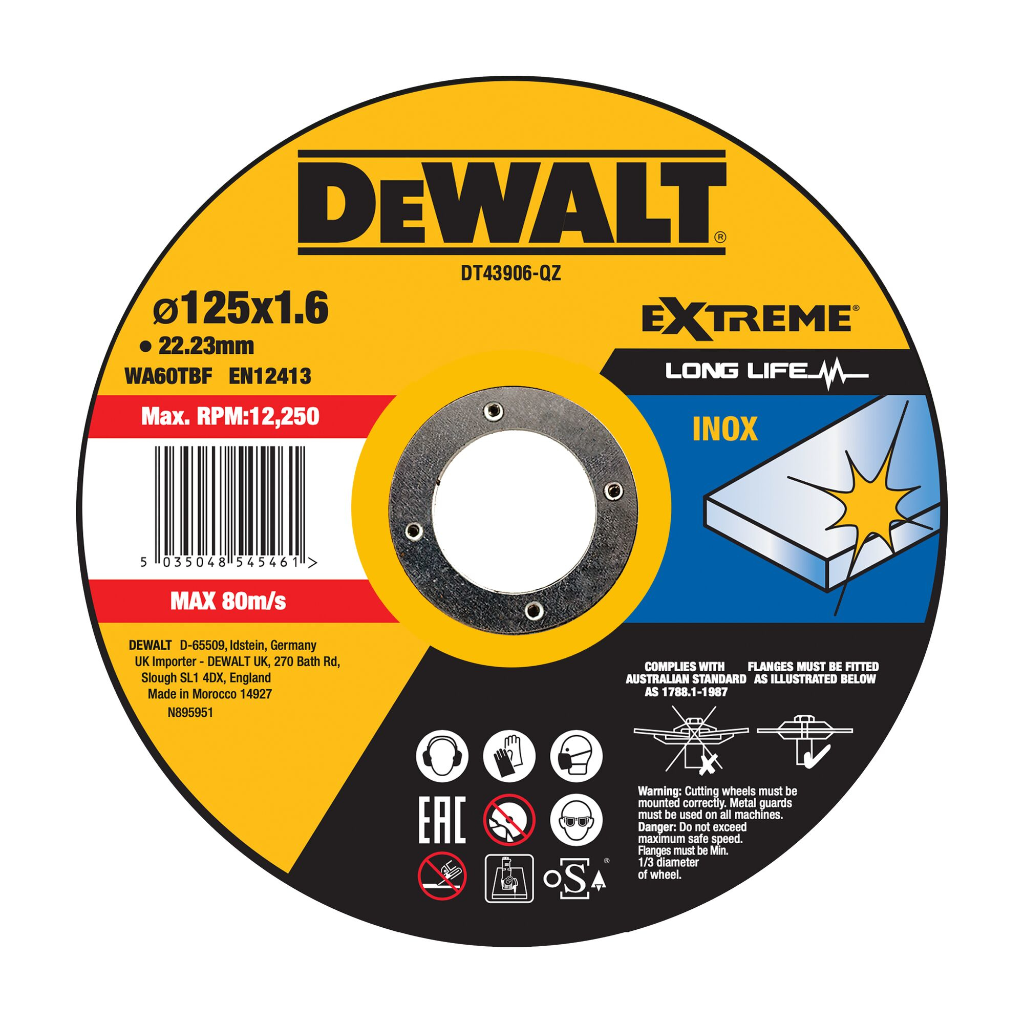 DEWALT DT43906-QZ - Cutting disc - 1 pc(s)