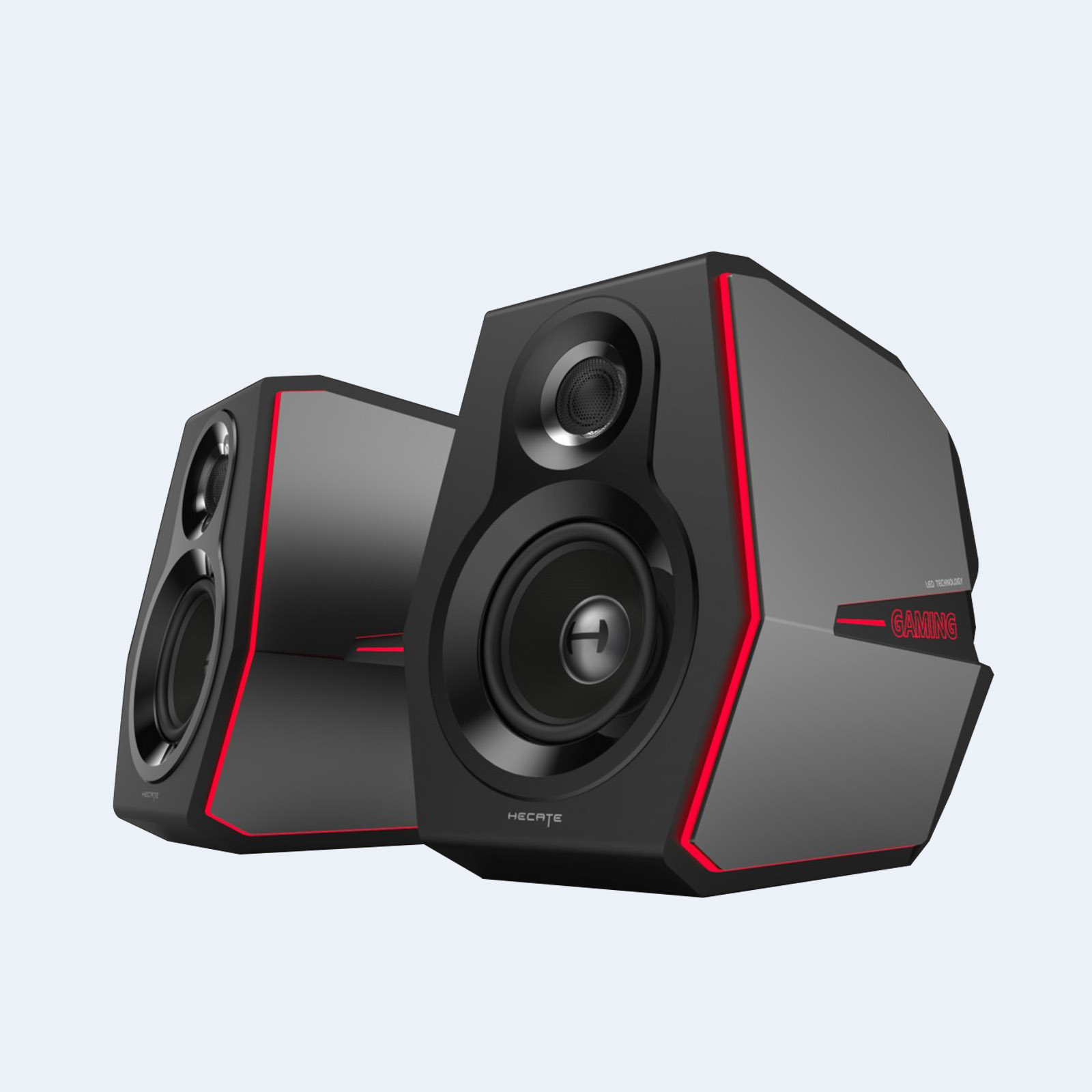 Enceintes actives Edifier G5000 2.0 Bluetooth Gaming RGB noir, boîtier actif - Enceinte active