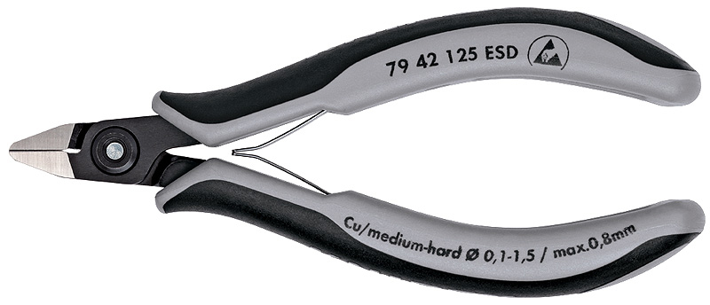 KNIPEX 79 42 125 Pince coupante latérale ESD - 12,5 cm - 58 g