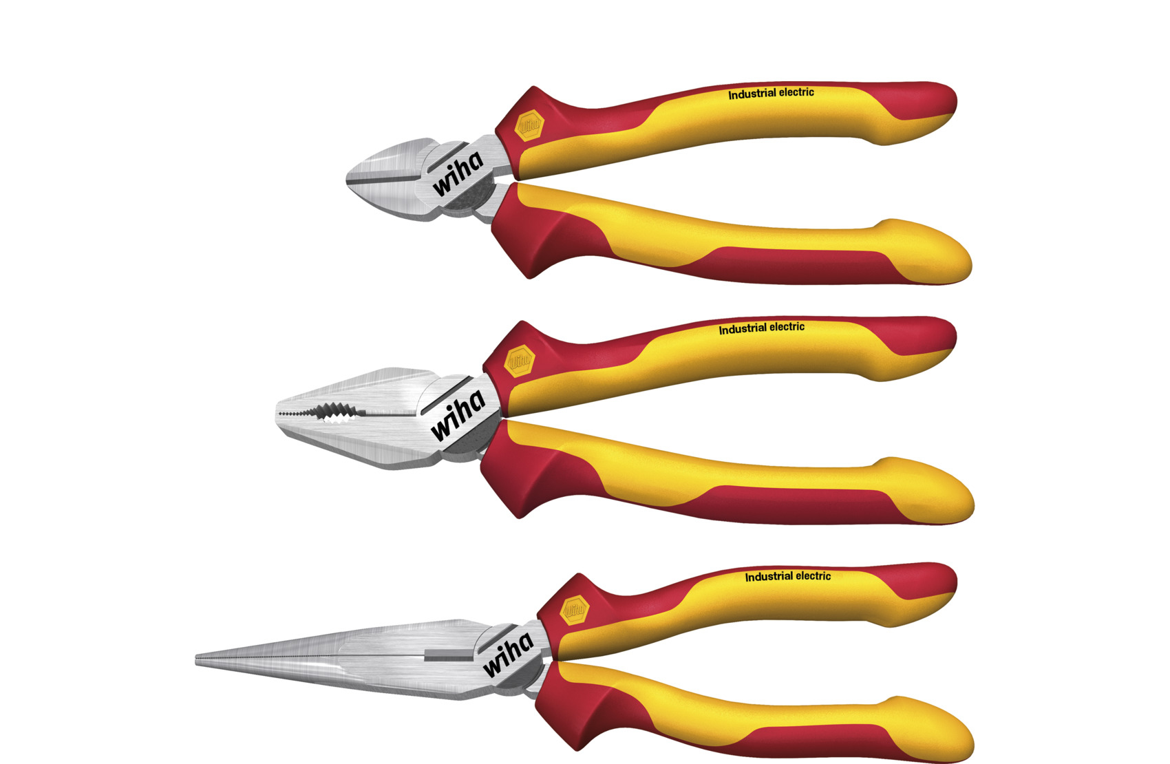 Wiha Pliers Set Industrial Electric Z99 3-piece - Professional Power Tools - 38637