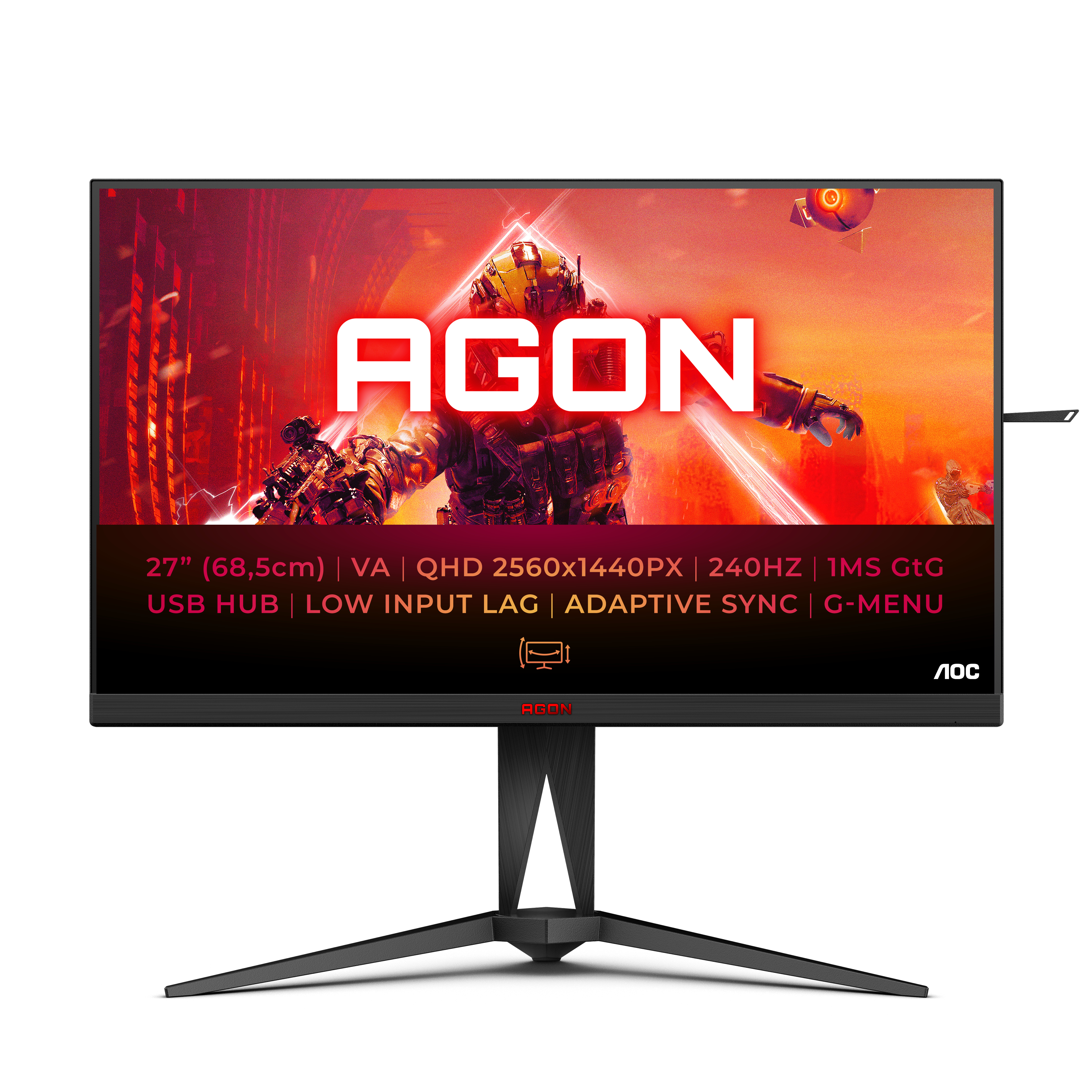 AOC AG275QZN/EU - Écran QHD VA 27"