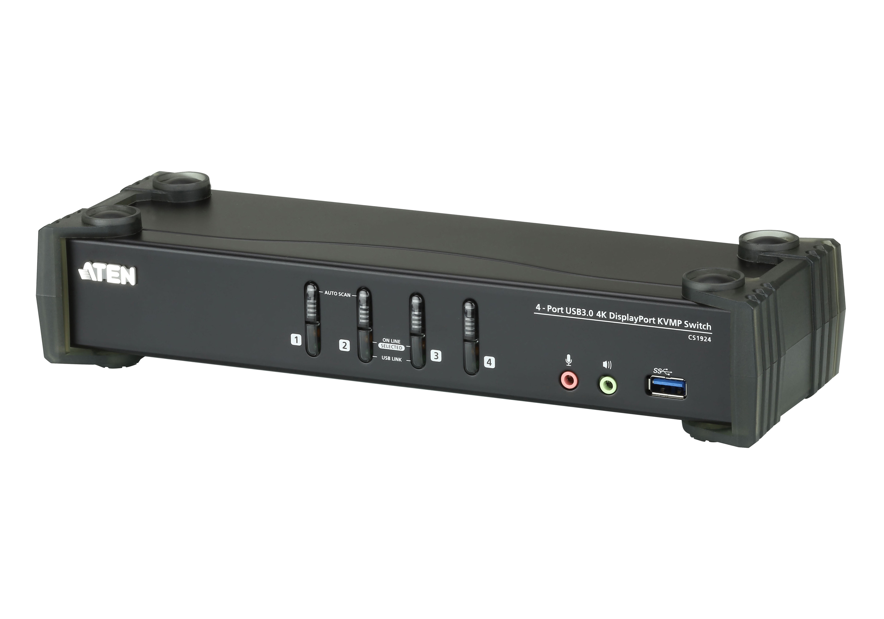 Commutateur KVMP ATEN CS1924 - Commutateur KVM / audio / USB