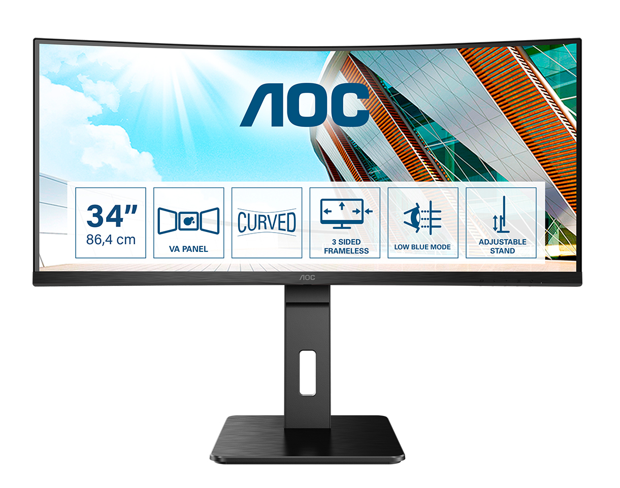Moniteur LED AOC P2 CU34P2A 34" Ultrawide Quad HD