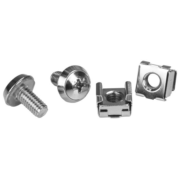 StarTech M6 Rack Screws and M6 Cage Nuts 20 Pack - CABSCRWM620