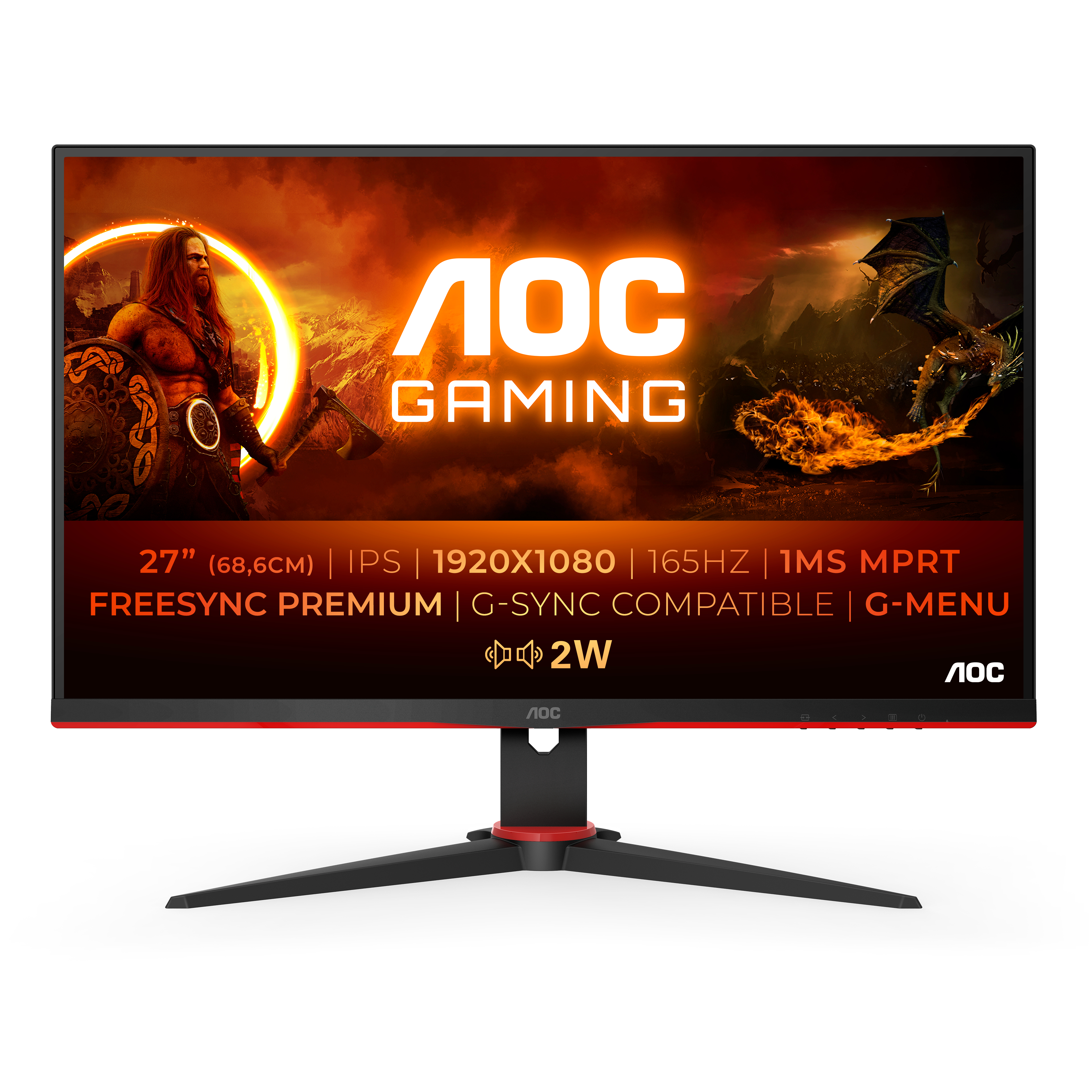 AOC G2 27G2SPAE/BK 27" Ecran LED Full HD - 27G2SPAE/BK