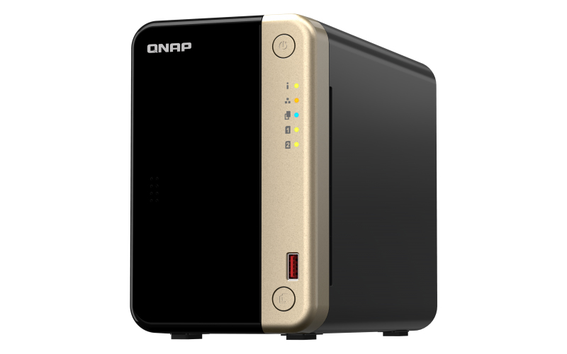 QNAP TS-264 - NAS - Tour - Intel® Celeron® - N5095 - Noir - Doré