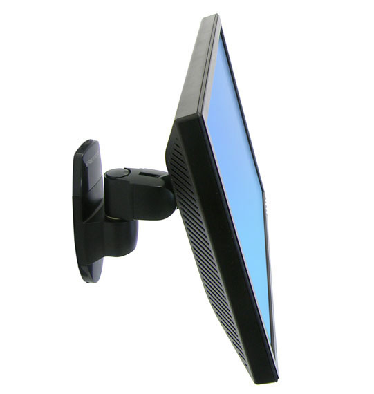 Ergotron 200 Series Wall Mount Pivot - 11.3 kg - 61 cm (24") - 75 x 75 mm - 100 x 100 mm - Black - 45-232-200