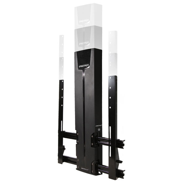 Ergotron Glide Wall Support - HD - 18 kg - 76,2 cm (30") - 152,4 cm (60") - 400 x 400 mm - Hauteur réglable - Noir
