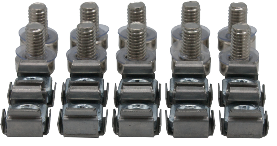 Rockstable Kit de montage à vis Rack Fastener Argent 10 pcs
