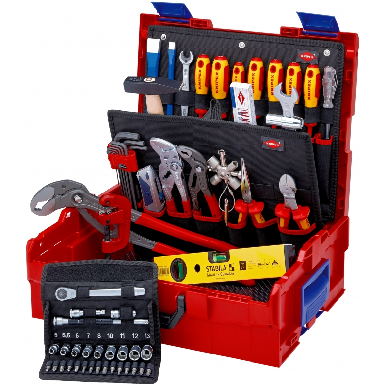 KNIPEX 00 21 19 LB S - Mallette à outils métallique 442 x 357 x 151 mm