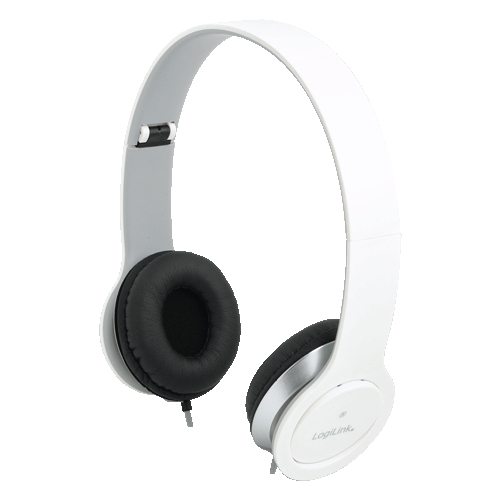 LogiLink HS0029 Casque stéréo blanc 1,2 m