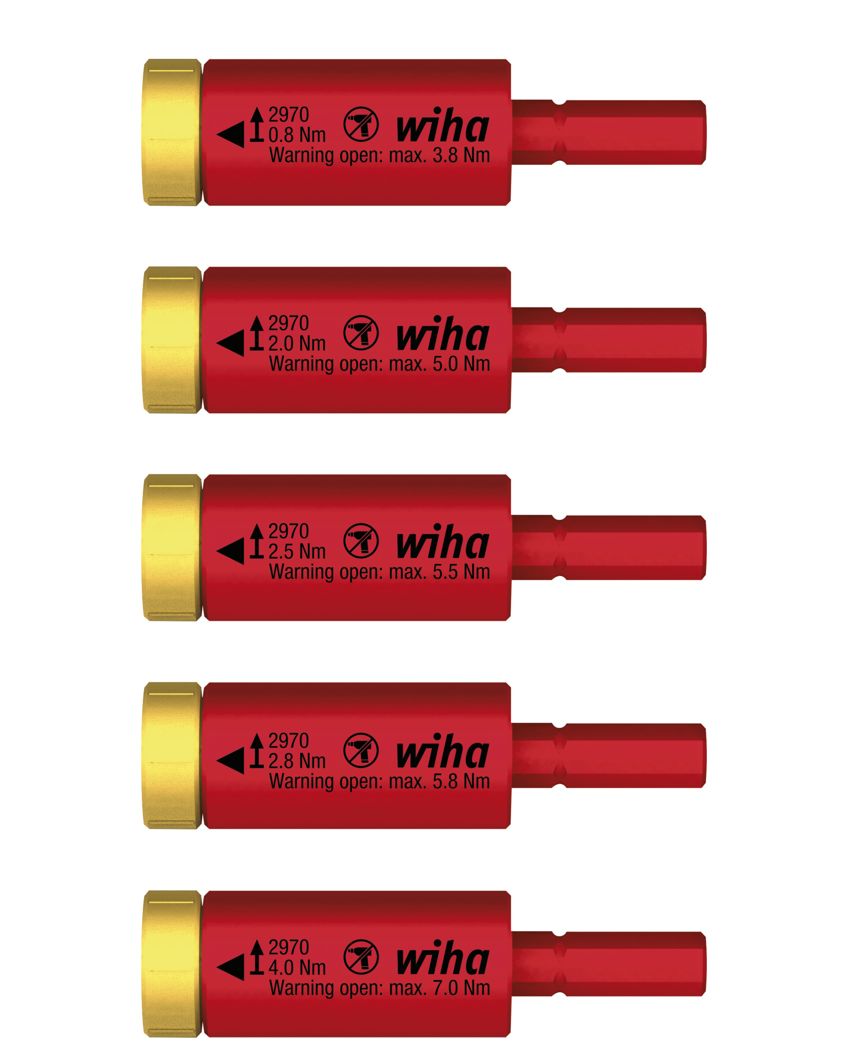 Wiha 29701S5 easyTorque Adapter - Jeu de couple pour un serrage précis