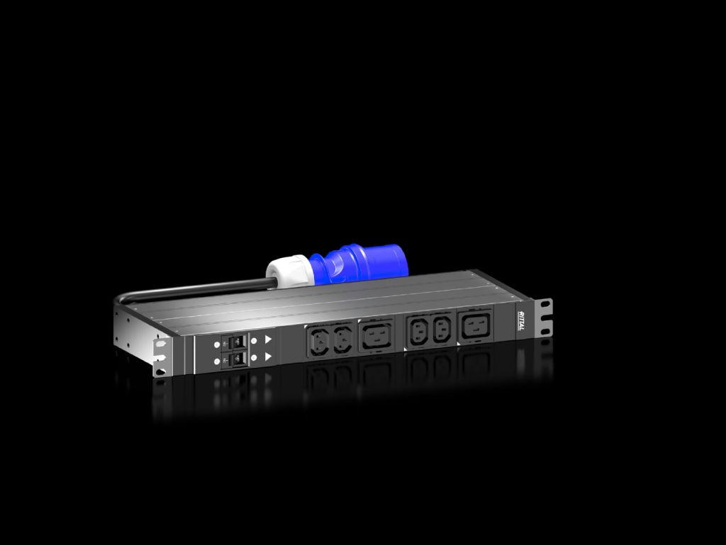 Rittal 7979104 19" PDU/plinthe Basic - 32A - 1 phase - 4 x prises C13 + 2 x prises C19