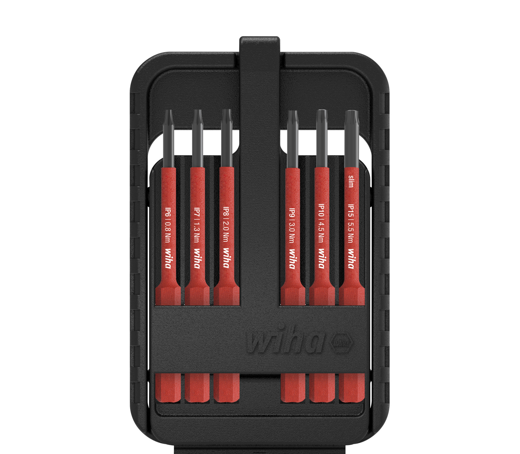 Wiha 43155 slimBit Electric Bit Set d'embouts - Kit compact pour les installateurs électriques