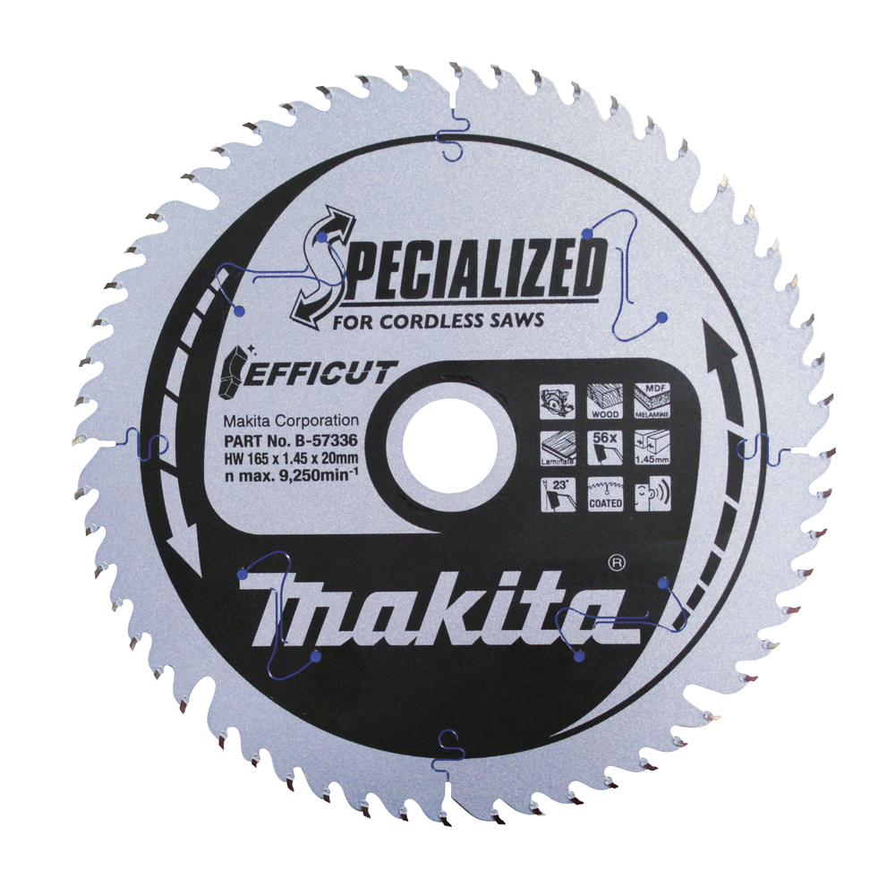 Makita B-57336 Lame de scie circulaire 165mm 2cm 9250RPM