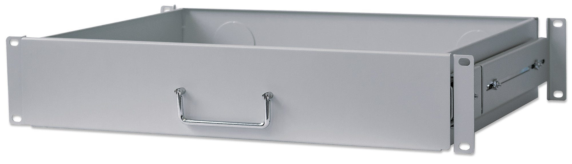 Étagère à tiroirs - Tiroir de rangement pour rack - RAL 7035 - 2U 19"