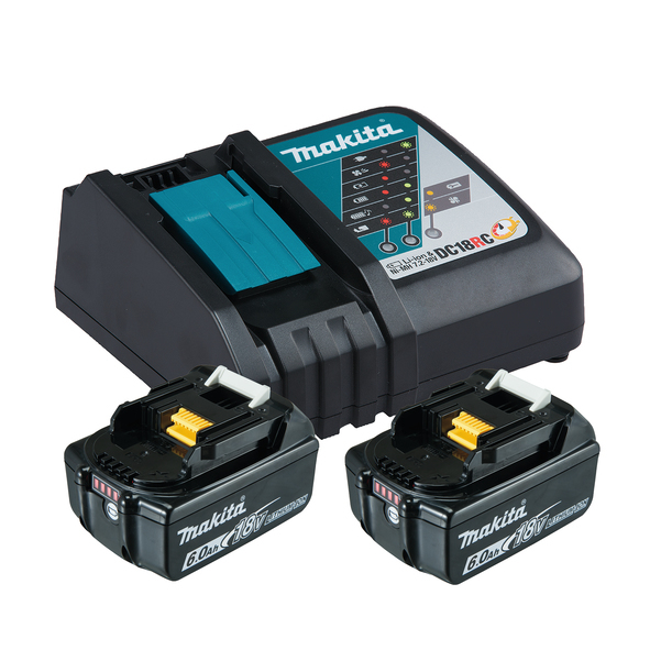 Makita 199480-6 Jeu de batteries 18V 6Ah Li-Ion 2-pack