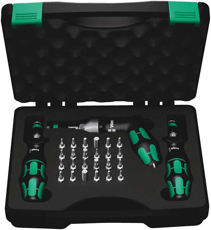 Wera 7445/46/47 noir/vert