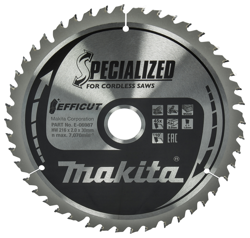 Makita E-06987 Disque à tronçonner 216mm 2mm