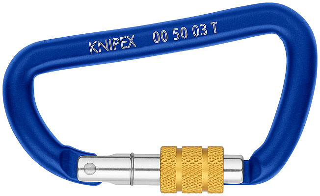 KNIPEX 00 50 03 T BK Mousqueton à vis - Bleu - CE