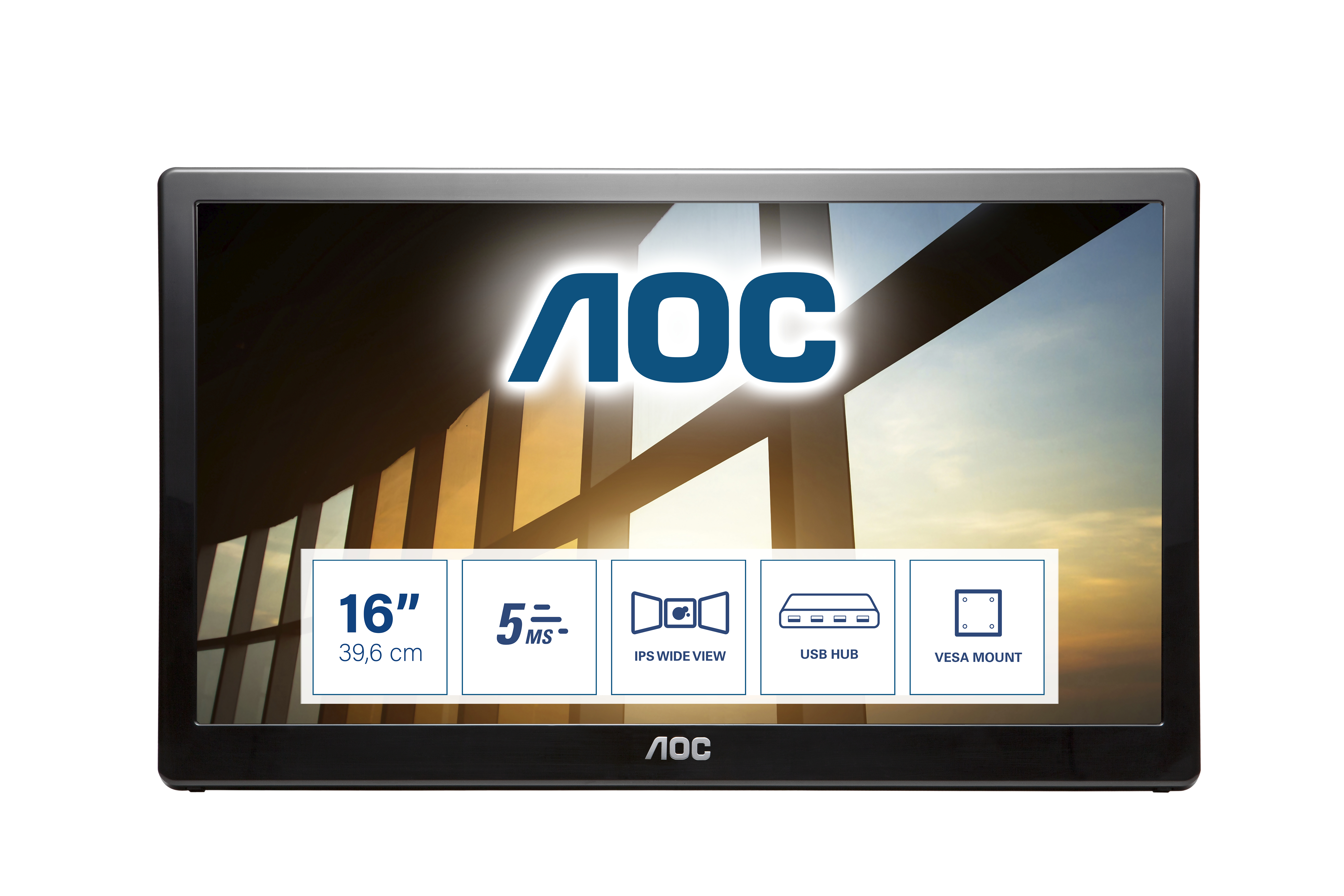 AOC I1659FWUX - LED monitor - 16" (15.6" viewable)