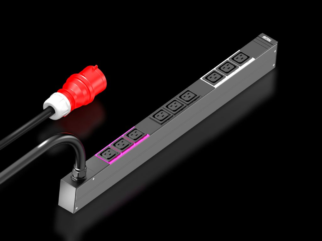 Rittal PDU Basic - Power distribution unit - AC current 400 V - 11 kW - 3 Phases - output connections: 9 - 7979130