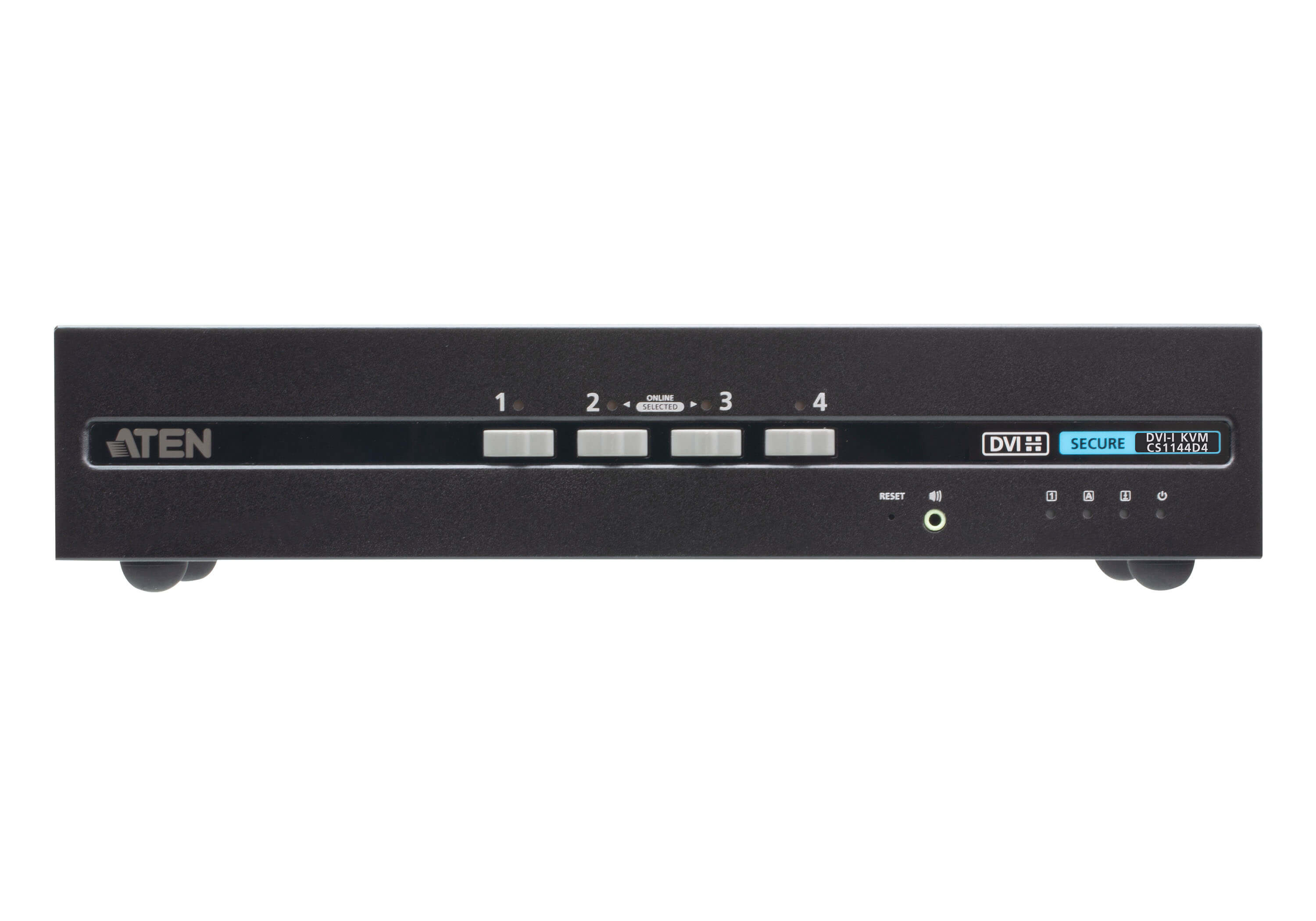 ATEN 4-Port USB DVI KVM - Dual Display Secure PSS PP4.0 Switch