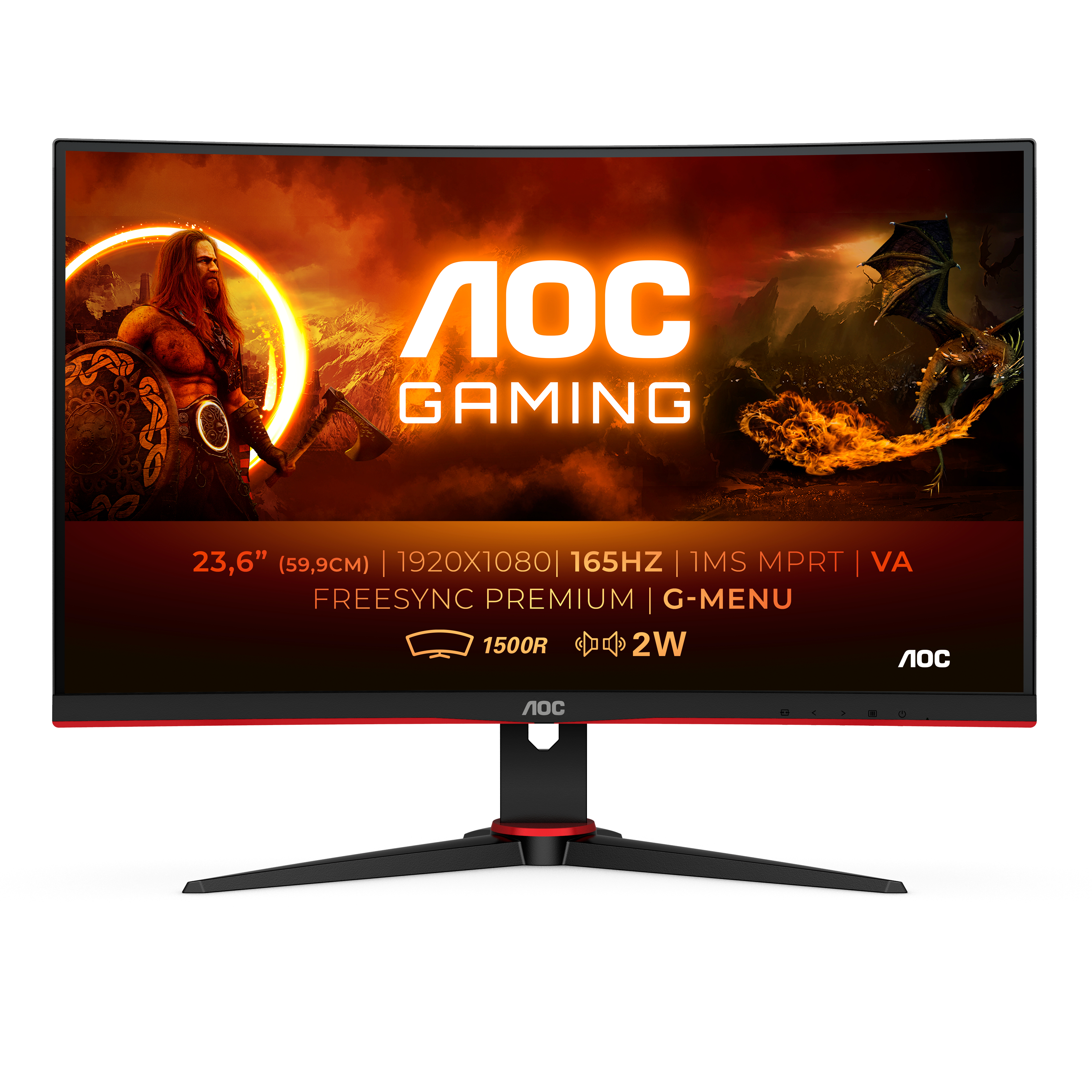 Écran LED Full HD AOC G2 C24G2AE/BK 23,6"