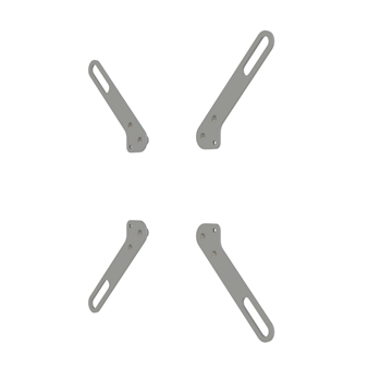 SMS FS010110 - Argent - Adaptateur L 200x100/200x200