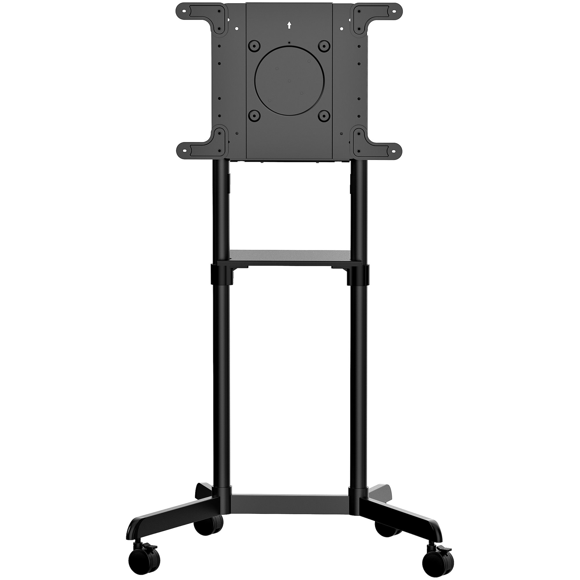 StarTech Mobile TV Cart Portable Rolling TV Stand for 37-70" with Shelf and Storage Compartment Swivel/Tilt - MBLTVSTNDEC