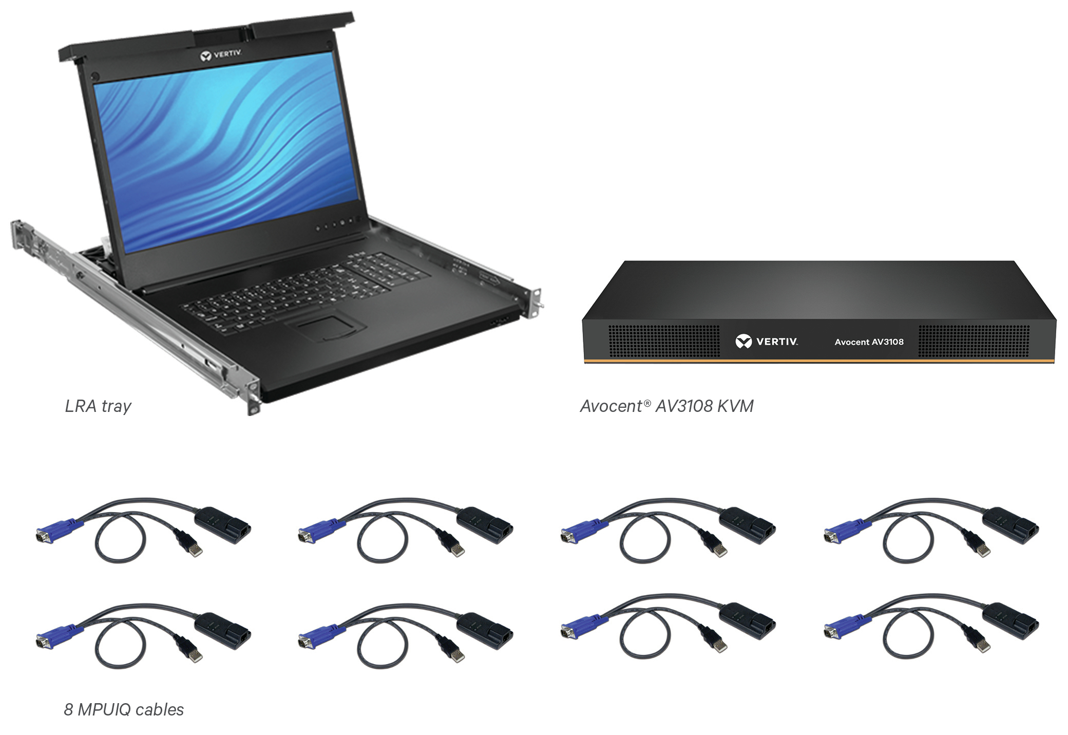 Vertiv Avocent 8-Port KVM Console