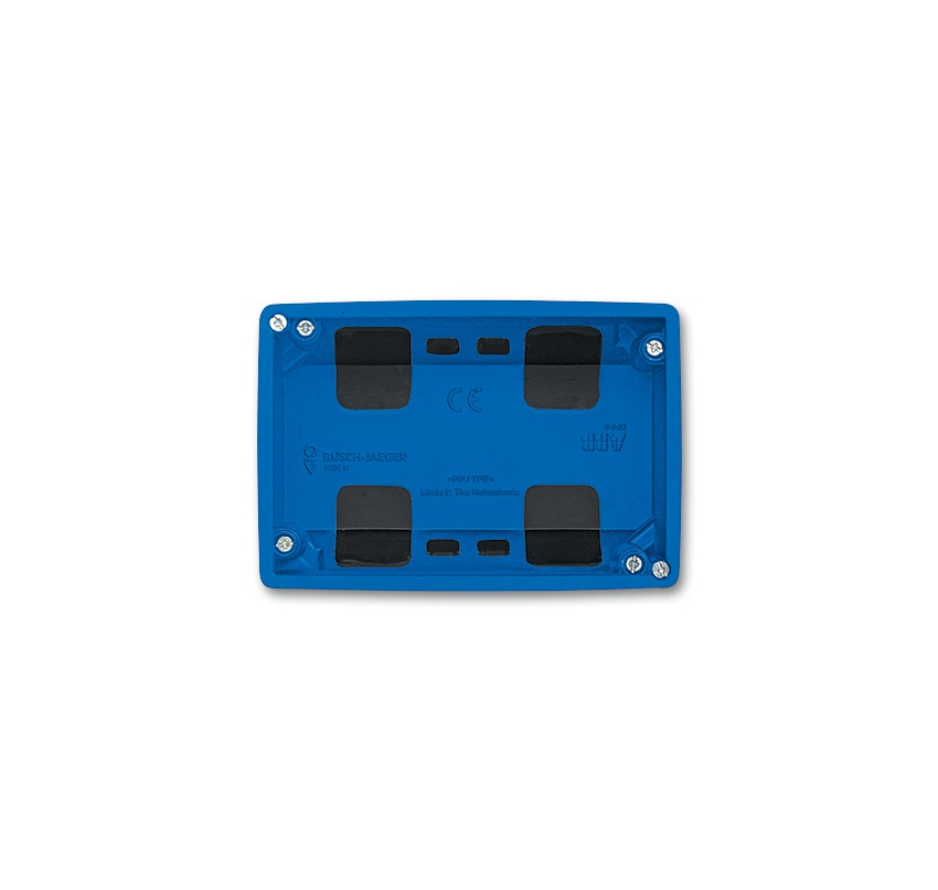BUSCH JAEGER 2CKA006220A0387 Boîte d'encastrement bleu panneau freeahome 4,3"