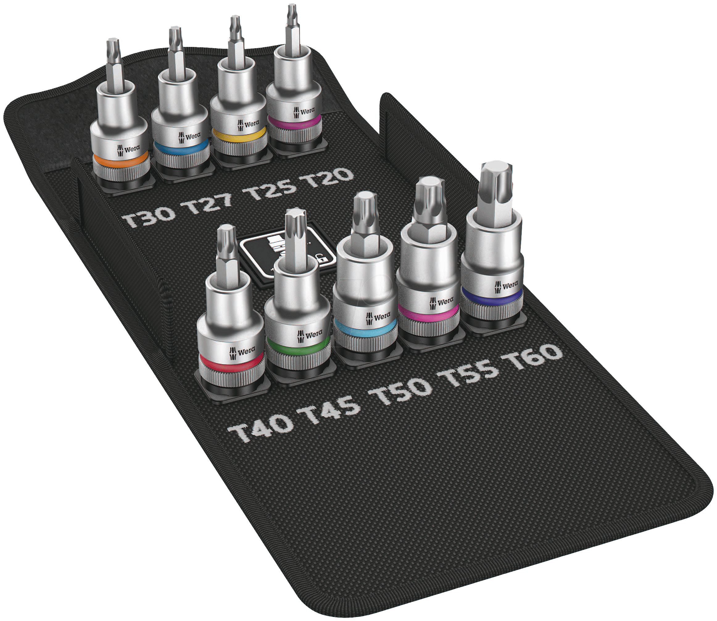 Wera 8767 C TORX HF 1 - Jeu de douilles - 1/2" - Métrique - 9 têtes - 40, 20, 25, 27, 30, 45, 50, 55, 60 mm