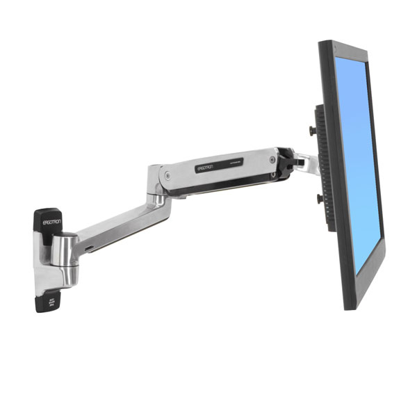 Bras mural Ergotron LX pour écran LCD - 11,3 kg - 106,7 cm (42") - 75 x 75 mm - 200 x 100 mm - Acier inoxydable