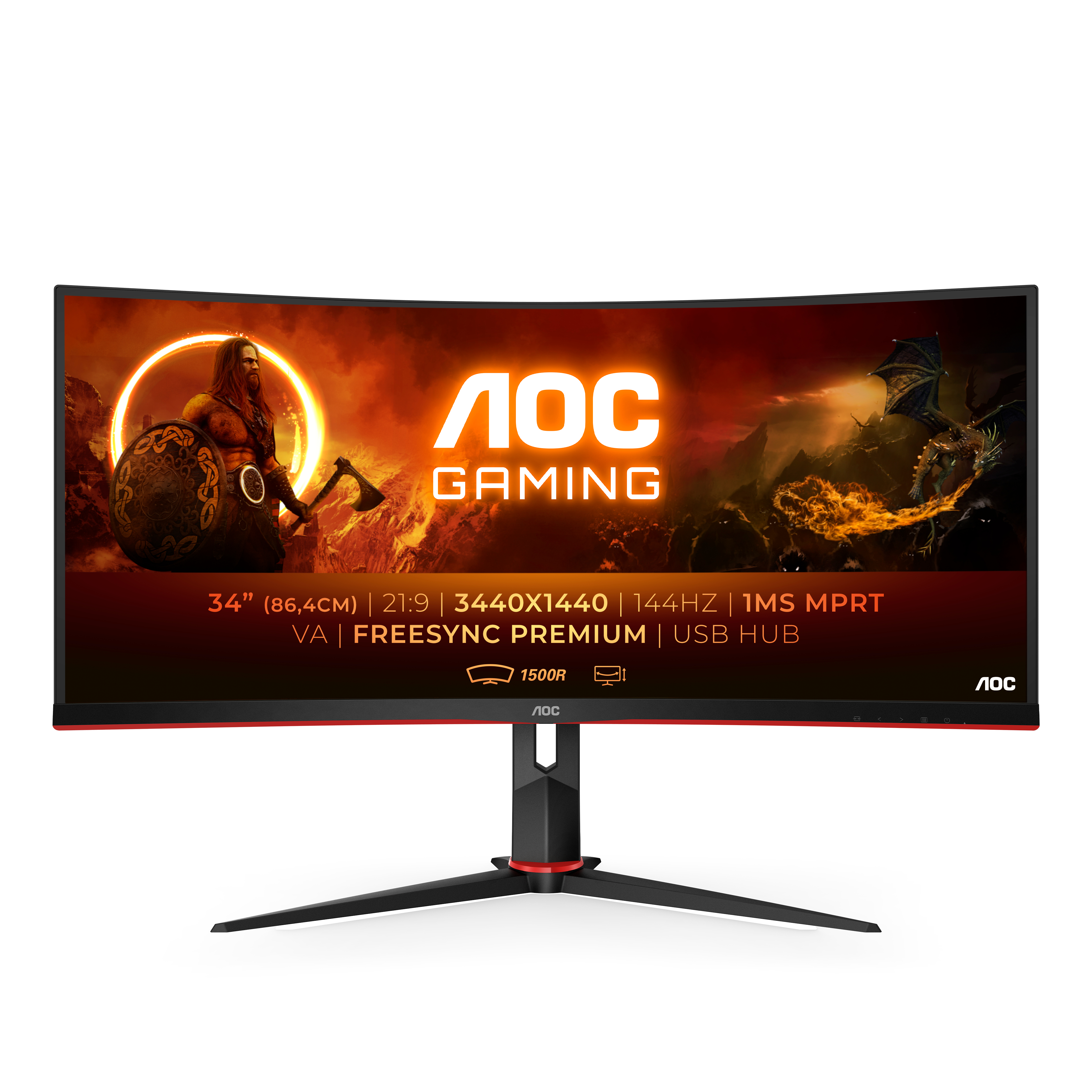 AOC Gaming CU34G2X/BK - G2 Series - CU34G2X/BK